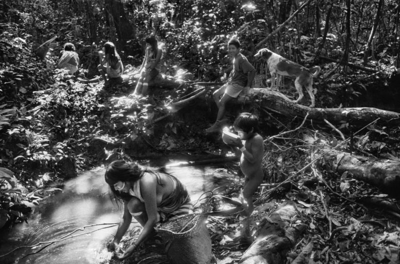 Sebastião Salgado - Scene near the Marubo village Maronal, State of Amazonas, Brazil, 1998