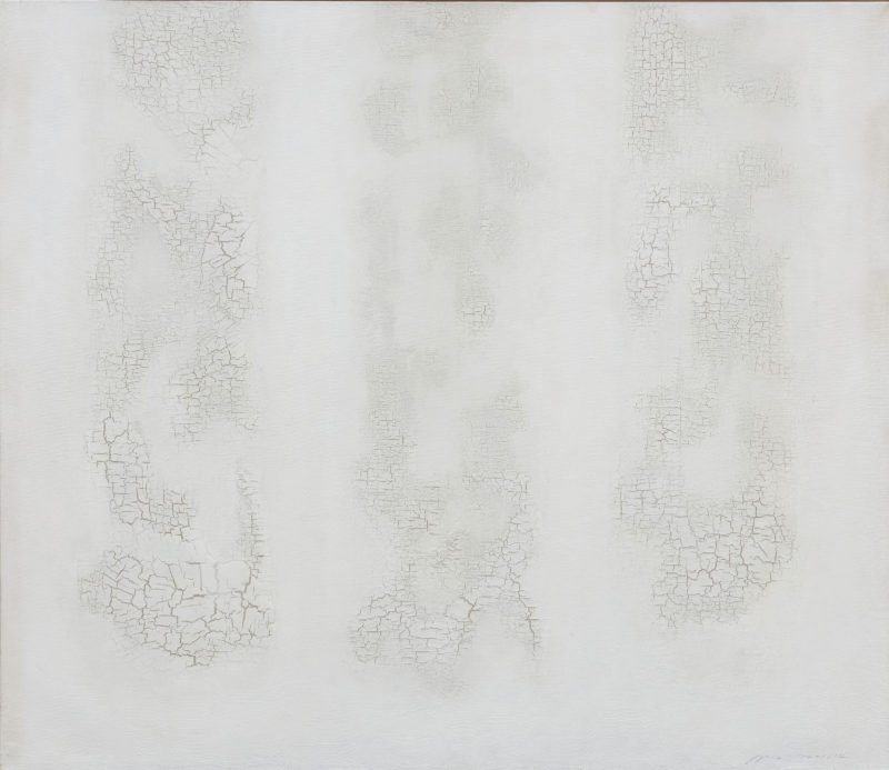 Youn Myeung-Ro (윤명로) – Crack 74-1014, 1974, acrylic and mixed media on linen, 115 x 130 cm
