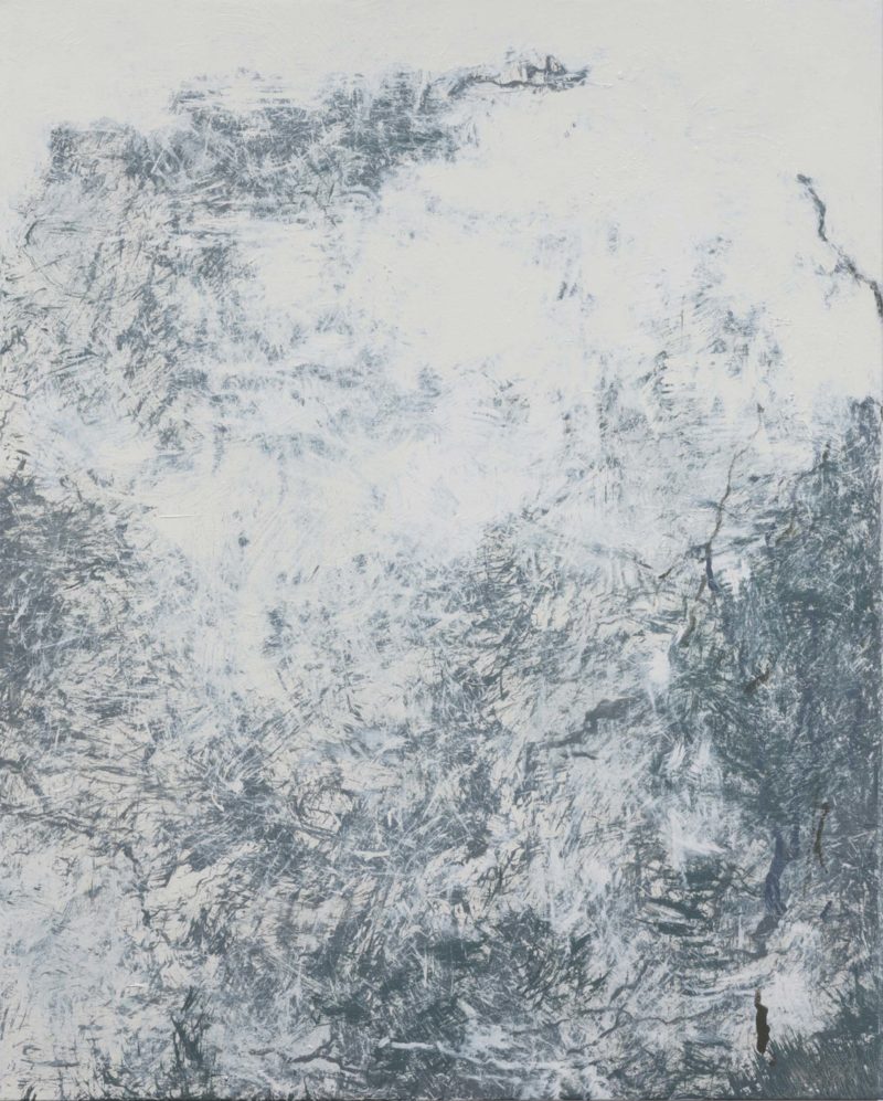 Youn Myeung-Ro (윤명로) – Winter into Spring MXIV-1220, 2014, acrylic on linen, 162 x 130 cm