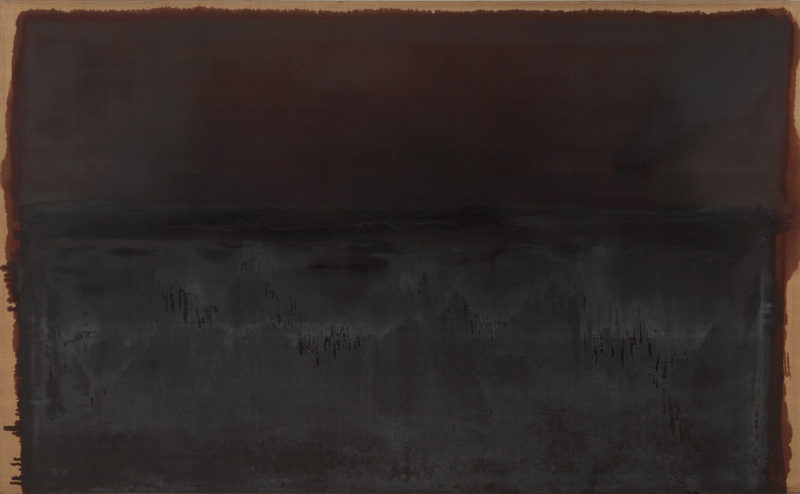 Yun Hyong-keun (윤형근) – Umber, 1988 – 1989, oil on linen, 205 x 333.5 cm