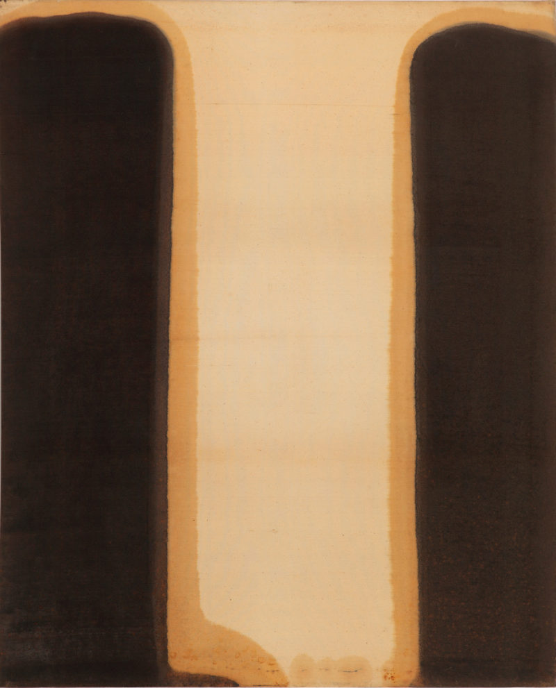 Yun Hyong-keun (윤형근) – Umber-Blue, 1978, oil on cotton, 175.5 x 132.3 cm