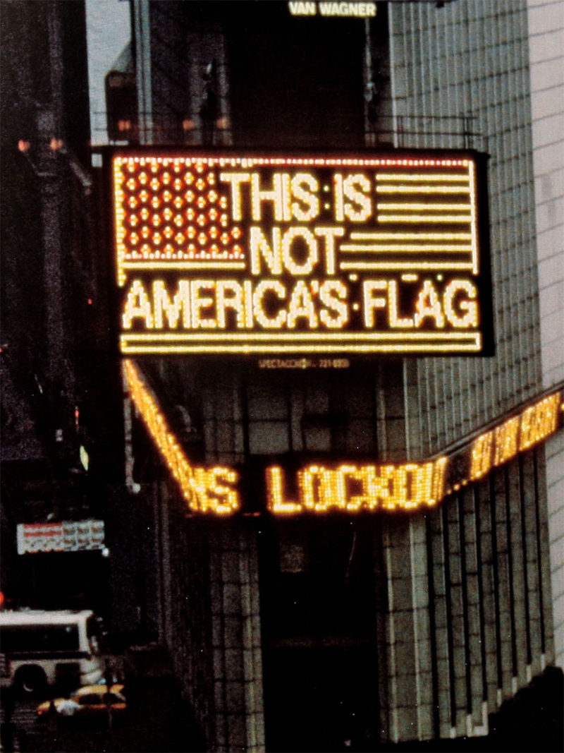 Alfredo-Jaar-A-Logo-for-America-19872014-Times-Square-New-York