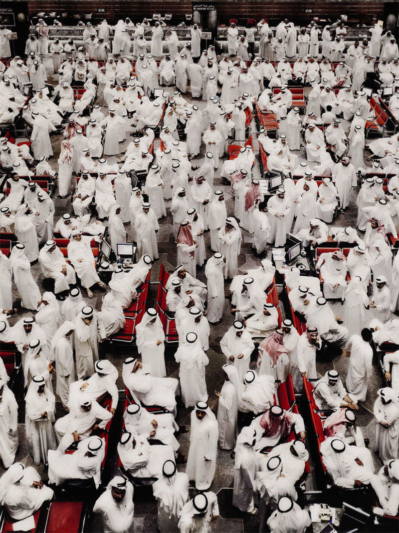 Andreas Gursky's Stock Exchanges - Humans reduced to a blob of color