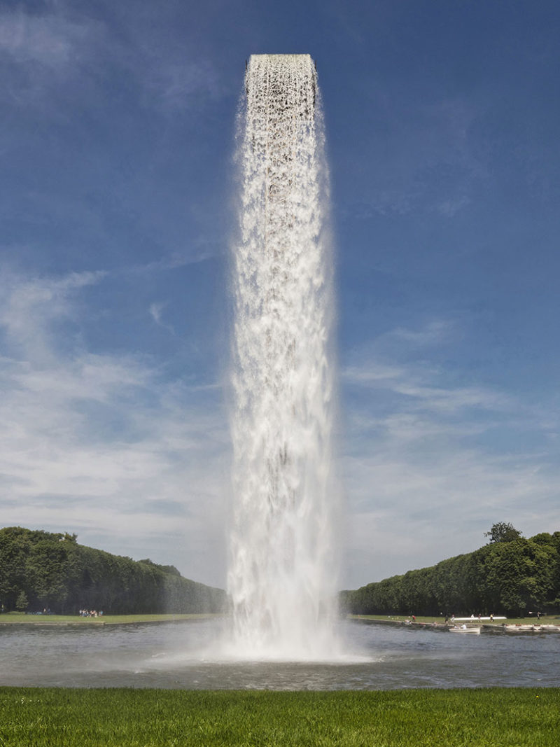 Olafur Eliasson's freestanding waterfall in Versailles