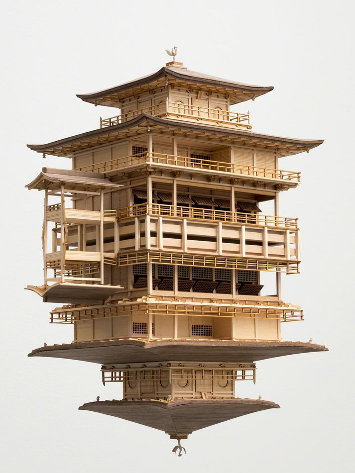 Takahiro Iwasaki's intricate miniatures of ancient Japanese temples