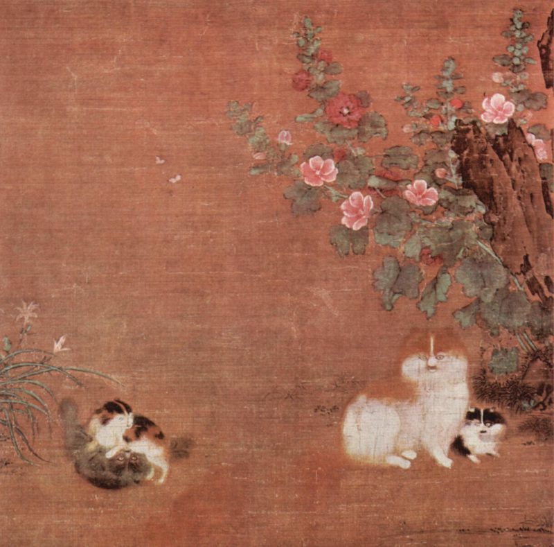 Cats in the Garden, by Mao Yi, 12th century