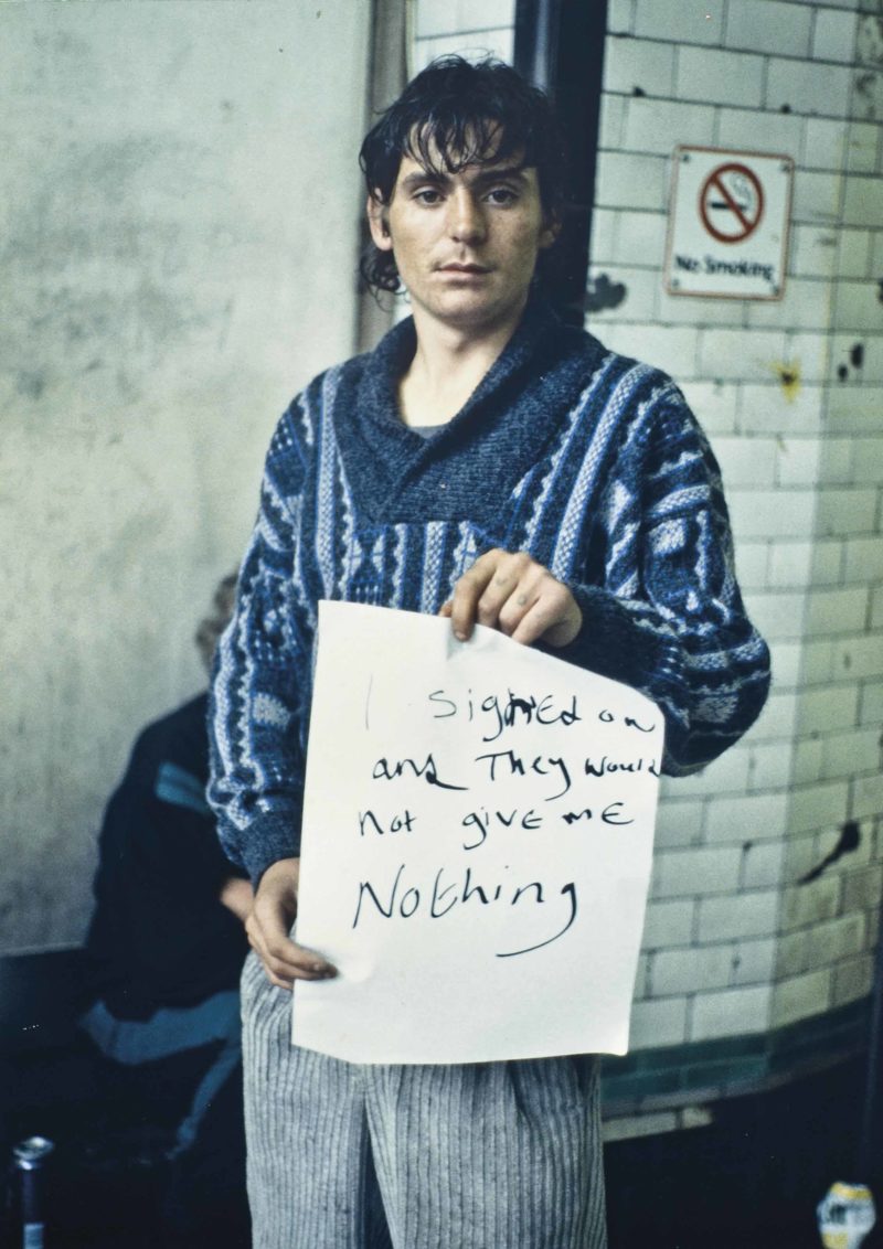 Gillian Wearing - I signed on and they would not give me nothing from Signs that say what you want them to say and not Signs that say what someone else wants you to say, 1992-1993