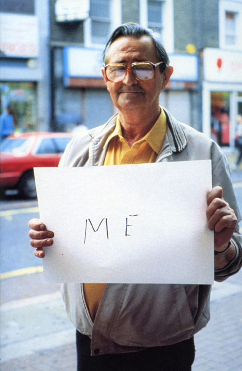 Gillian Wearing - Me from Signs that say what you want them to say and not Signs that say what someone else wants you to say, 1992-1993