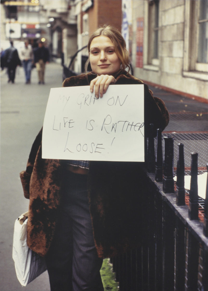 Gillian Wearing - My grip on life is rather loose! from Signs that say what you want them to say and not Signs that say what someone else wants you to say, 1992-1993