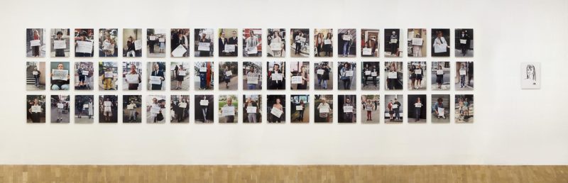 Gillian Wearing - Signs that say what you want them to say and not Signs that say what someone else wants you to say, 1992-1993, installation view at Whitechapel Gallery, London, 2012