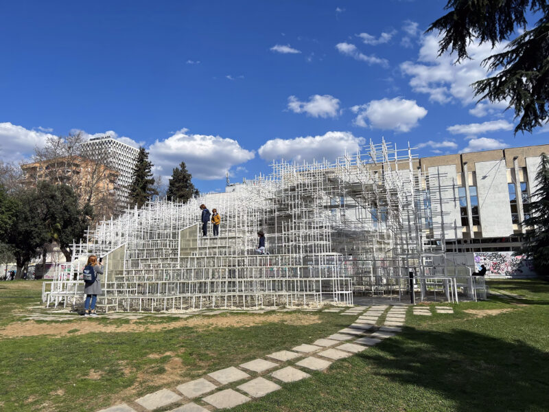 Sou Fujimoto - Reja (the Cloud), 2013, installation view, The National Gallery of Arts, Tirana, Albania