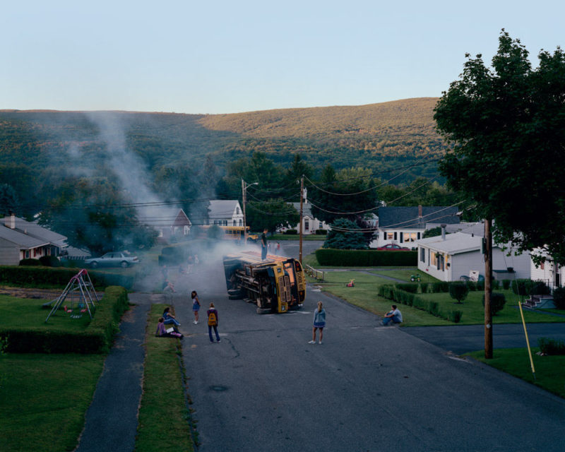 Gregory Crewdson - Untitled (Overturned Bus) from Twilight, 2001