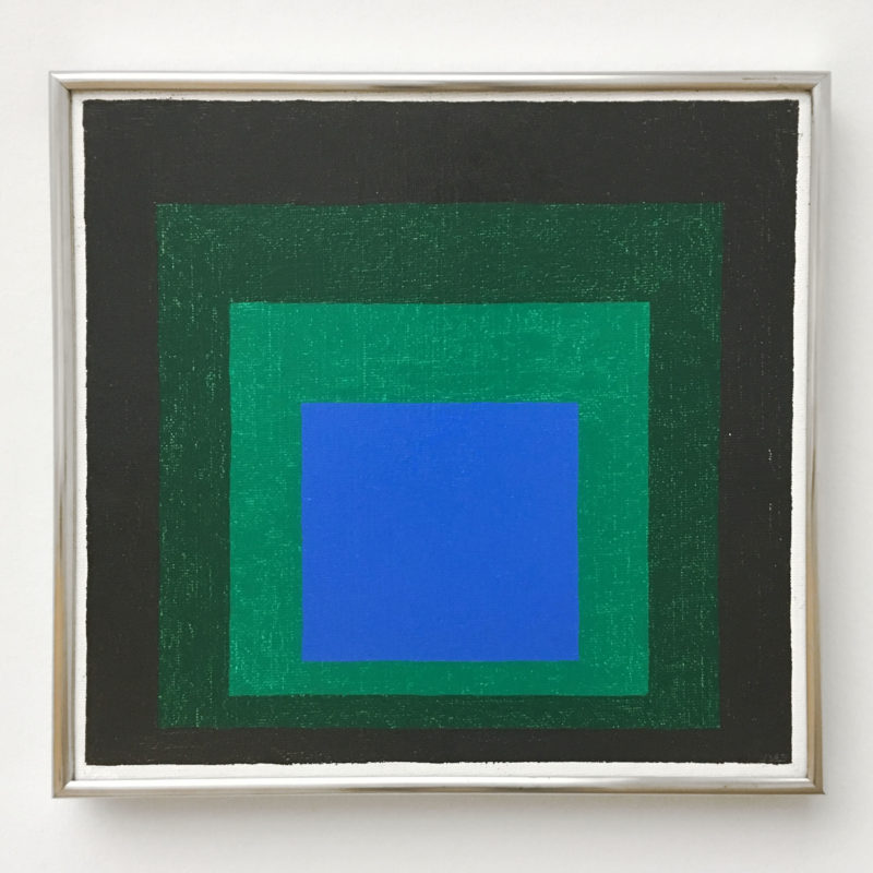 Josef Albers - Blue Call (Study for Homage to the Square), 1956, oil on hardboard, 45 x 45 cm
