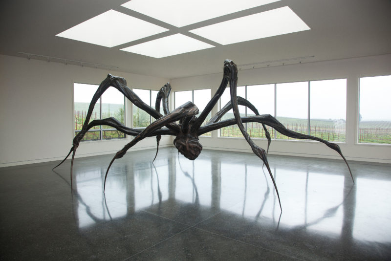 Louise Bourgeois - Crouching Spider, 2003, installation view, Donum Estate, California