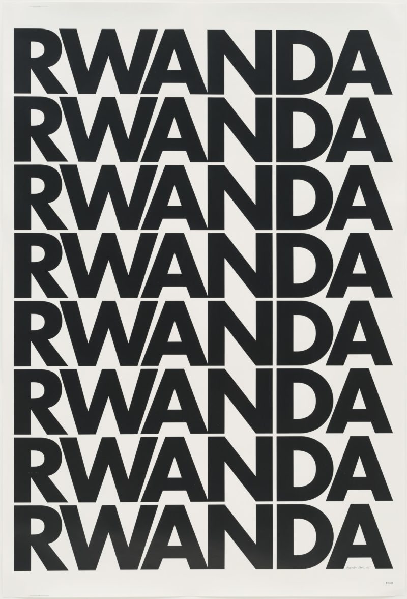 Alfredo Jaar - Rwanda, Rwanda, 1994, Photolithograph, Edition of 100