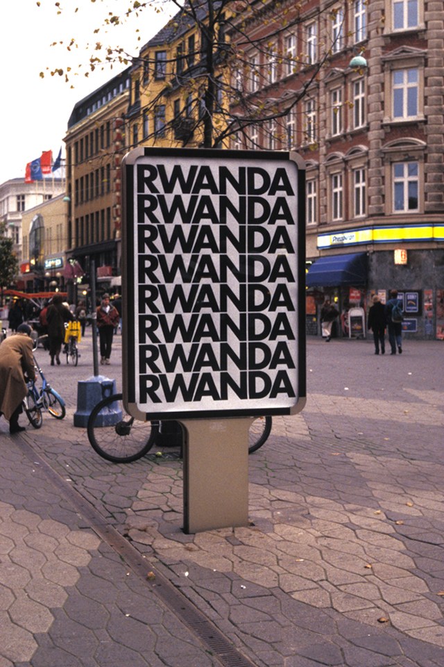 Alfredo Jaar - Rwanda, Rwanda, 1994, Public intervention, Malmö, Sweden