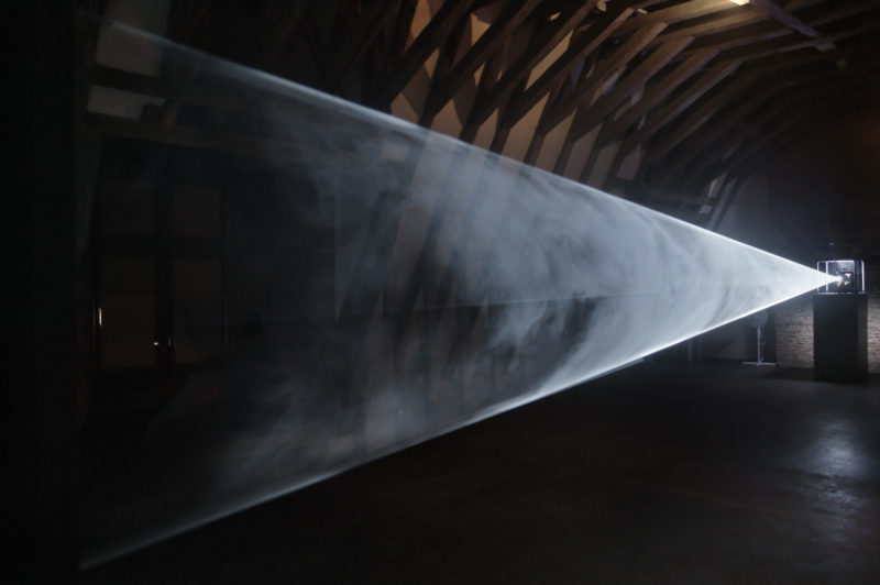 Anthony McCall - Line Describing a Cone, 1973, installation view, Musee de Rochechouart, France, 2007