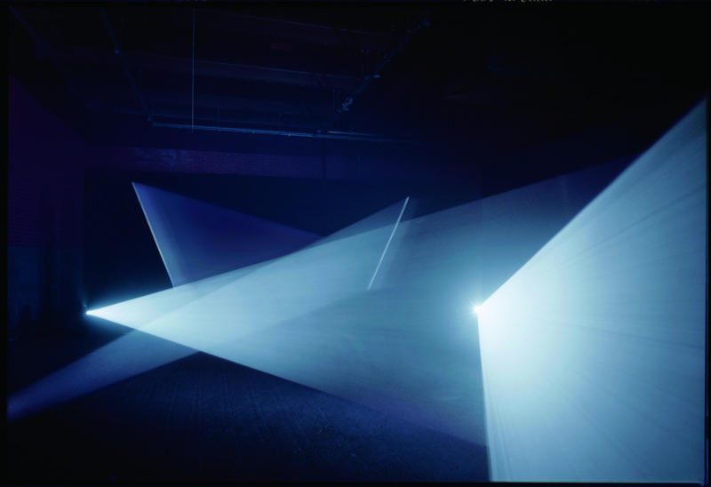 Anthony McCall - Long Film for Four Projectors, 1974, Eye Film Institute, Amsterdam, 2013, photo Hank Graber