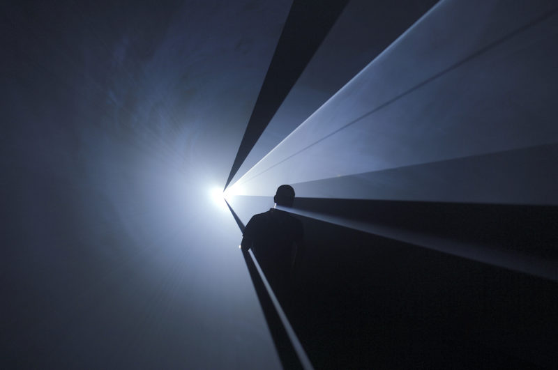 Anthony McCall - You and I Horizontal, 2005 Installation view, Institut d’Art Contemporain, Villeurbanne, France, 2006