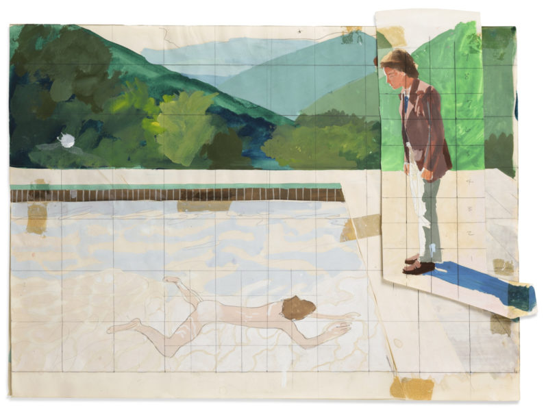 david hockney pool with two figures print