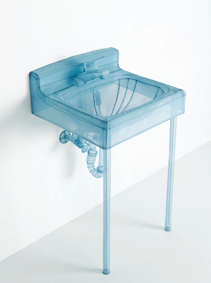 Do Ho Suh – Basin, Apartment A, 348 West 22nd Street, New York, NY 10011, USA, 2015, polyester fabric, stainless steel wire