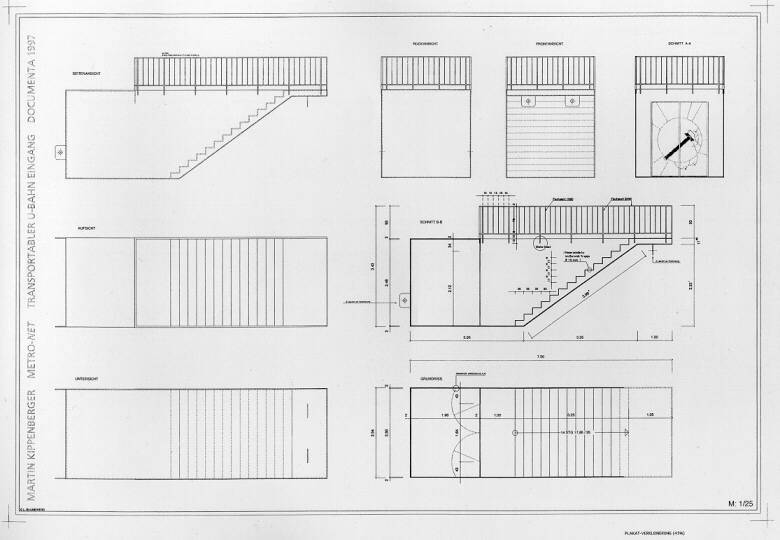 Martin Kippenberger - Plan of Metro-Net, Documenta X, Kassel, 1997