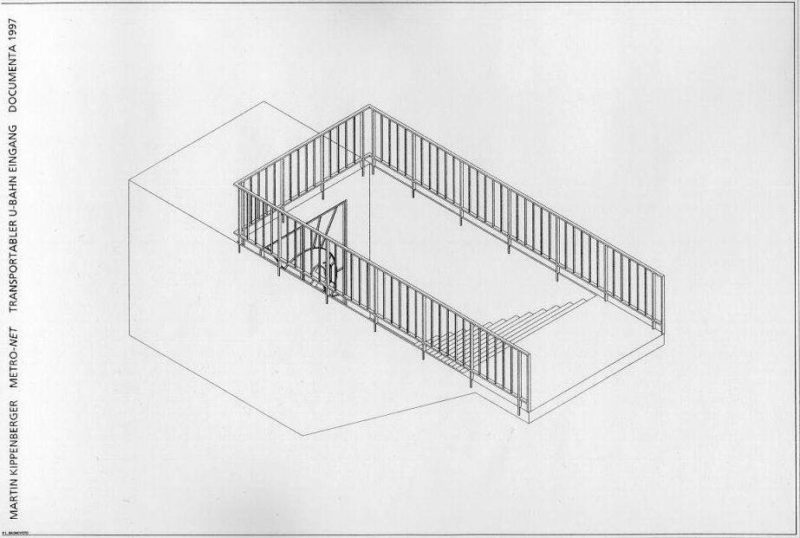 Martin Kippenberger - Plan of Metro-Net, Documenta X, Kassel, 1997