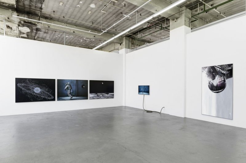 Michael Najjar – outer space (2011–ongoing, installation view, Wemhöner Collection, Berlin