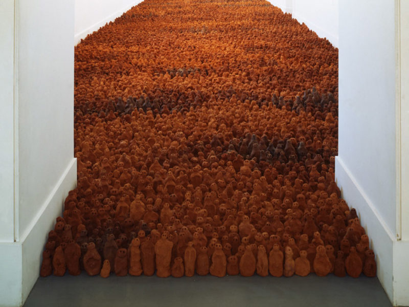 Antony Gormley – Field for the British Isles, 1993, terracotta, variable size- approx. 40 000 elements, each 8-26 cm tall, Irish Museum of Modern Art, Dublin, Ireland, 1994, Arts Council Collection, England