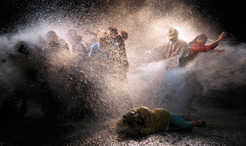 Bill Viola - The Raft, May 2004, video/sound installation