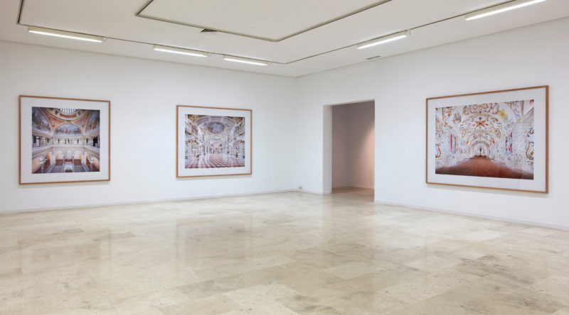 Candida Höfer - Installation view of The Space, the Detail, the Image, Galería Helga de Alvear, Madrid, Spain