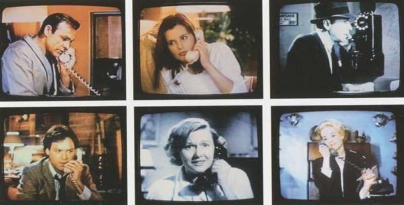 Christian Marclay - Telephones, 1995, video installation, single-channel video, black-and-white and color, with sound, 7-30 min., dimensions variable