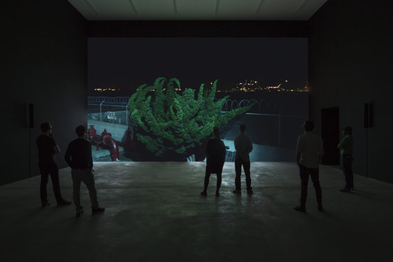 Cyprien Gaillard - Nightlife, 2015, 3D motion picture, 14min 56sec, installation view, Cyprien Gaillard - Where Nature Runs Riot, Sprüth Magers, Berlin, May 2 – July 18, 2015