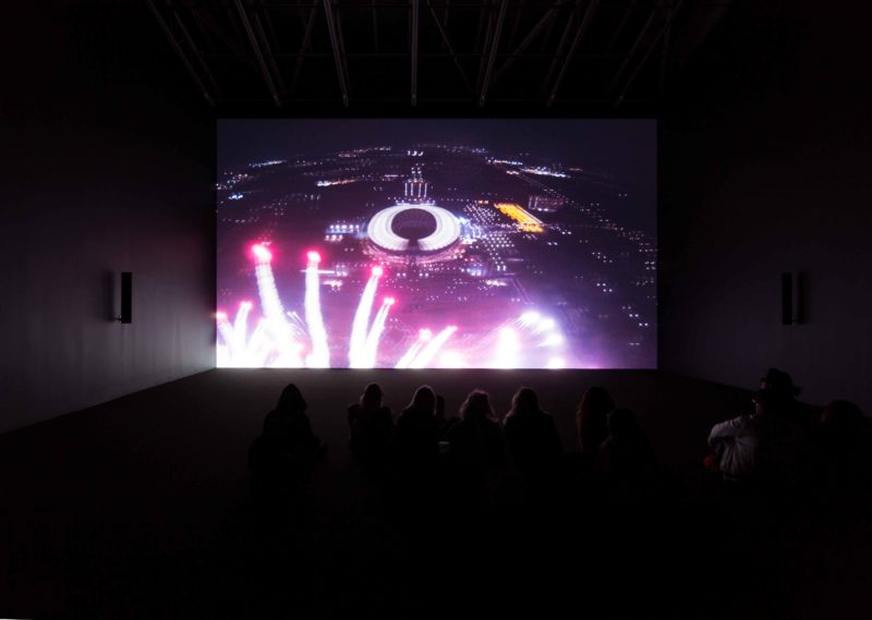 Cyprien Gaillard - Nightlife, 2015, 3D motion picture, 14min 56sec, installation view, Gladstone Gallery, New York, February 23 - April 14, 2018