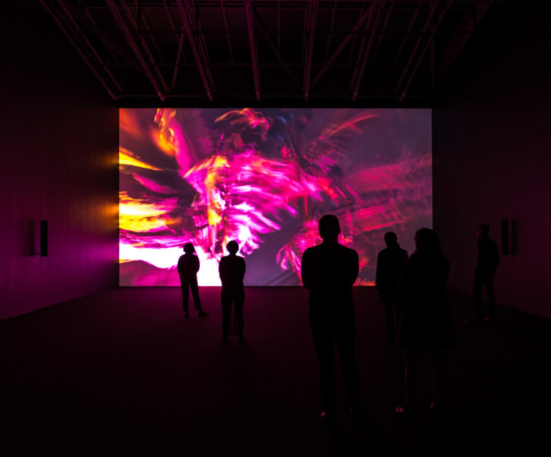 Cyprien Gaillard - Nightlife, 2015, 3D motion picture, 14min 56sec, installation view, Gladstone Gallery, New York, February 23 - April 14, 2018