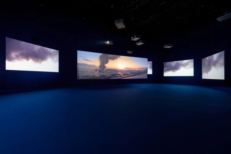 Isaac Julien - Playtime, 2014, Seven screen ultra high definition video installation with 7.1 surround sound, 66 min 57 sec, Platform-L Contemporary Art Center, Seoul, 2017