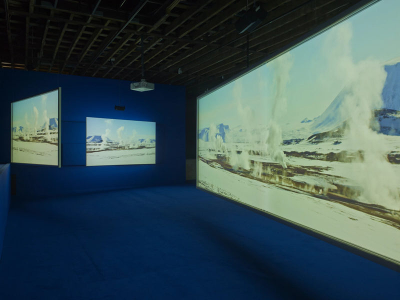 Isaac Julien - Playtime, 2014, Seven screen ultra high definition video installation with 7.1 surround sound, 66 min 57 sec, Victoria Miro, London, 2014