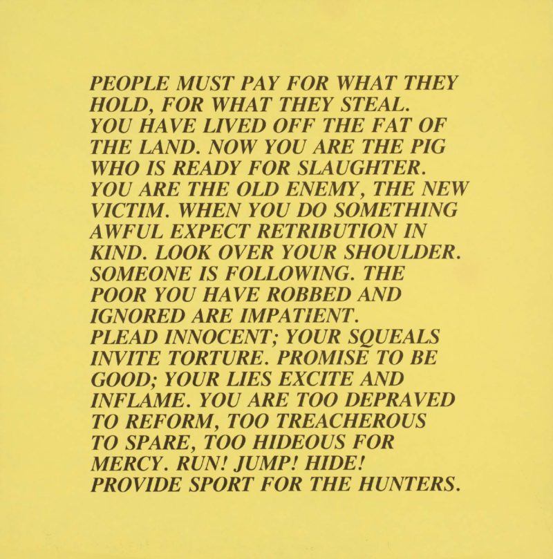Jenny Holzer - Inflammatory Essays, 1979–81, poster, dimensions variable