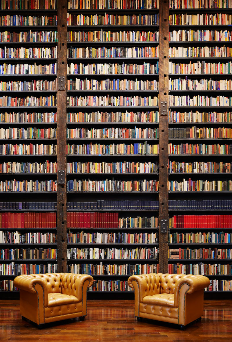 Library inside of Stony Island Arts Bank