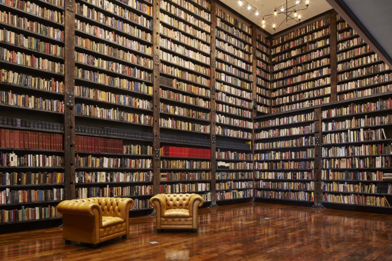 Library inside of Stony Island Arts Bank