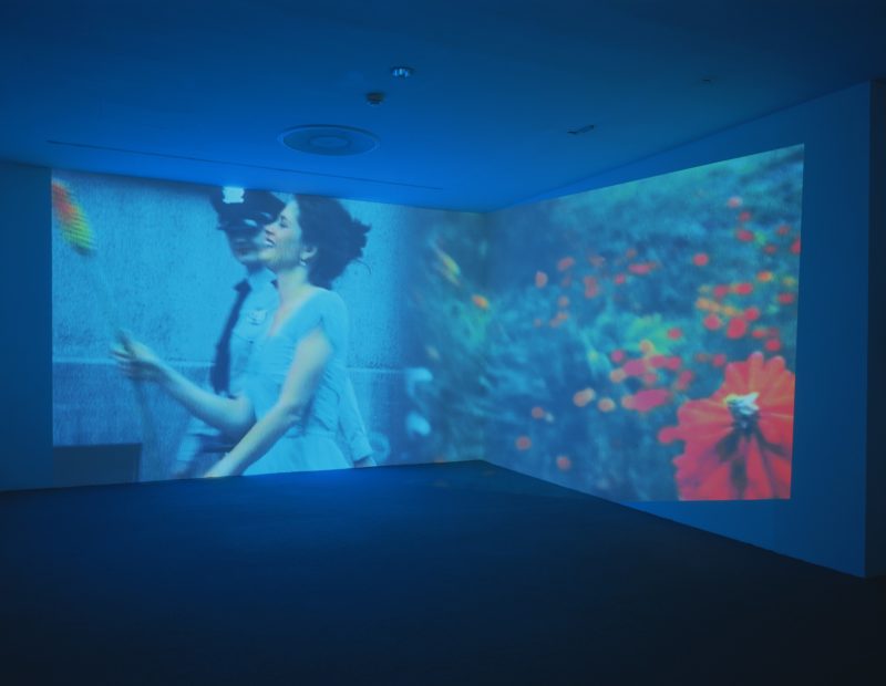 Pipilotti Rist - Ever Is Over All, 1997, audio video installation, Museum of Modern Art, New York, Aug 30, 2006 – Apr 9, 2007.
