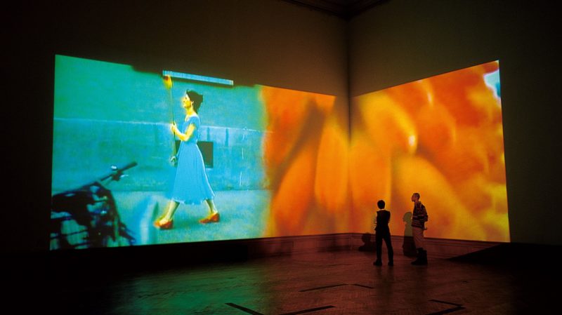 Pipilotti Rist - Ever Is Over All, 1997, audio video installation, installation view