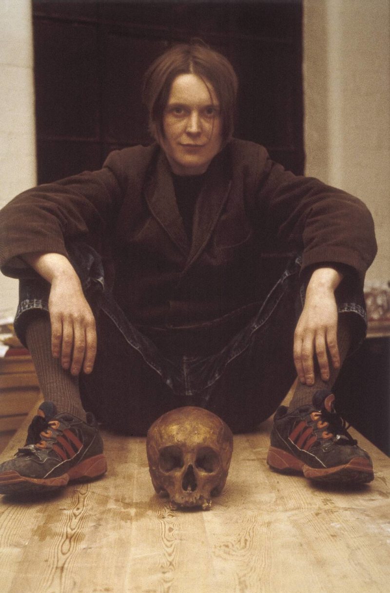 Sarah Lucas - Self Portrait with Skull. 1997