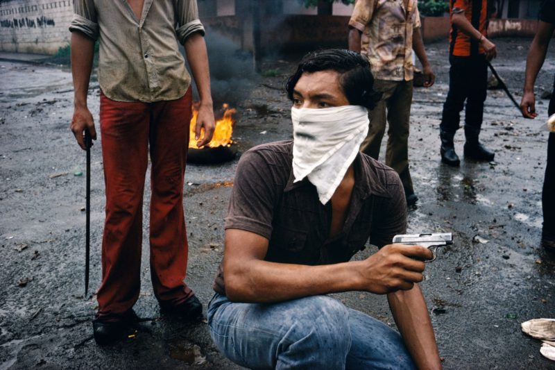 Susan Meiselas - A street fighter. Managua, Nicaragua, 1979