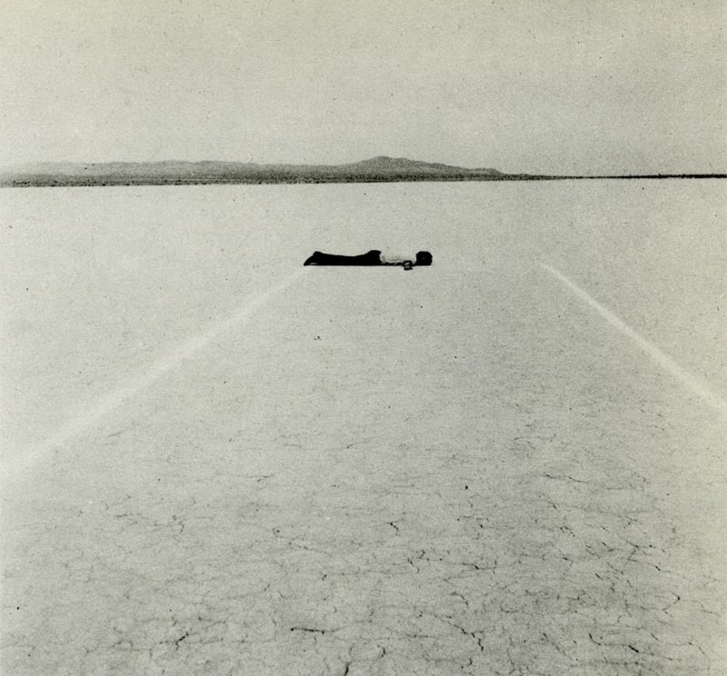 Walter De Maria - Mile Long Drawing, 1968, Mojave Desert