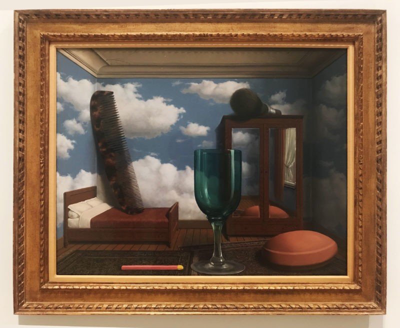 René Magritte – Les valeurs personnelles (Personal Values), 1952, oil on canvas, 80 x 100 cm (31 1/2 x 39 3/8 in.)