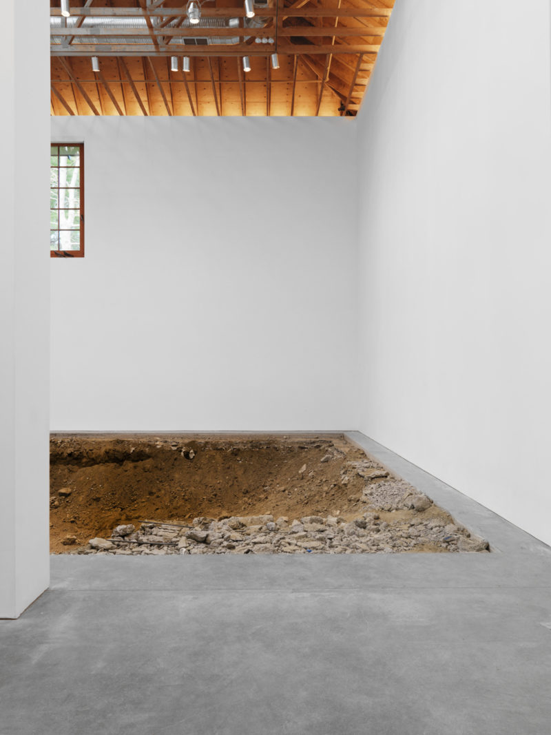 Urs Fischer - You, 2007, excavation, gallery space, 1:3 scale replica of main gallery space, dimensions variable, The Brant Foundation, 2011