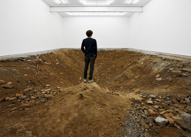 Urs Fischer - You, 2007, excavation, gallery space, 1:3 scale replica of main gallery space, dimensions variable