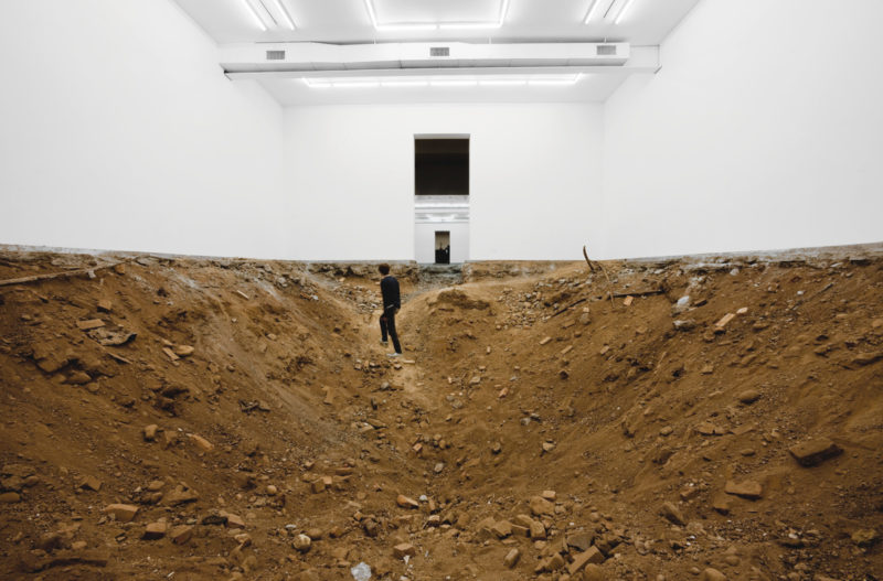 Urs Fischer - You, 2007, excavation, gallery space, 1:3 scale replica of main gallery space, dimensions variable