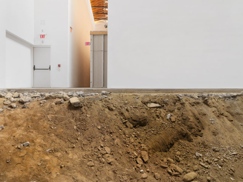 Urs Fischer - You, 2007, excavation, gallery space, 1:3 scale replica of main gallery space, dimensions variable, The Brant Foundation, 2011